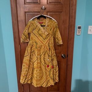 Cotton mustard Indian Suit